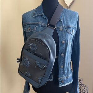 Coach Dark Floral Backpack